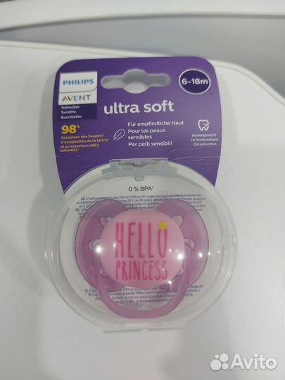 Пустышка avent 6-18 новая