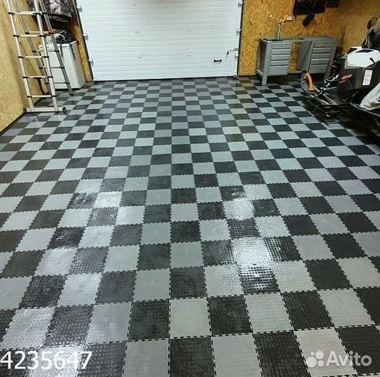 Пвх плитка для гаража