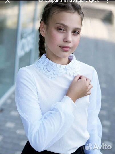 Школьная блузка122, 134, 140, 152 новая