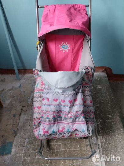 Детские санки коляска