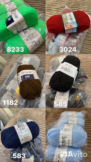 Пряжа Yarnart baby 100% акрил