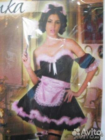 Новый карнавальный костюм кокетки - горничной