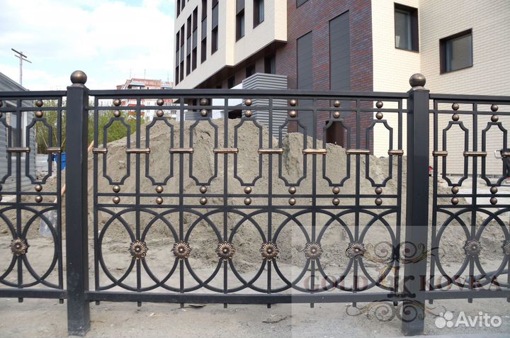 Забор, калитка и ворота кованые