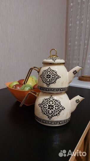 Заварочный чайник турецкий двухэтажный