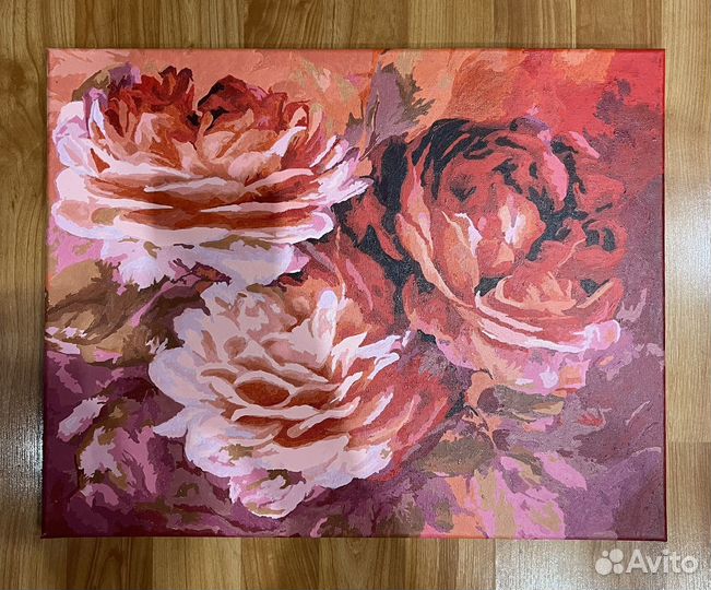 Картина для дома/дачи 37*47 цветы