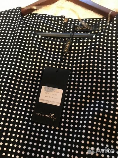 Комбинированное красное платье новое, размер 42