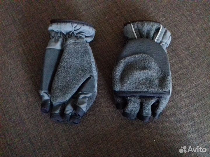 Варежки-перчатки с открытыми пальцами