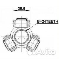 Трипоид 24x35 5 volvo s40 ii 2004