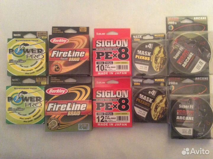 Шнуры плетёные: «power PRO»«fire line»+оригинал