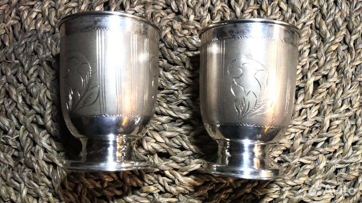 Две серебряные стопки 925
