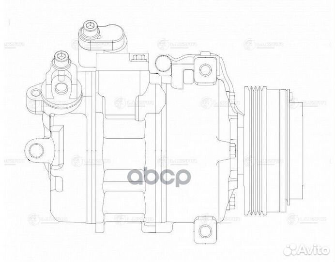 Компрессор кондиционера lcac2683 luzar