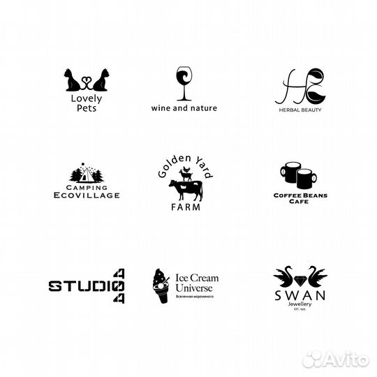 Разработка логотипа/фирменный стиль/брендинг/меню