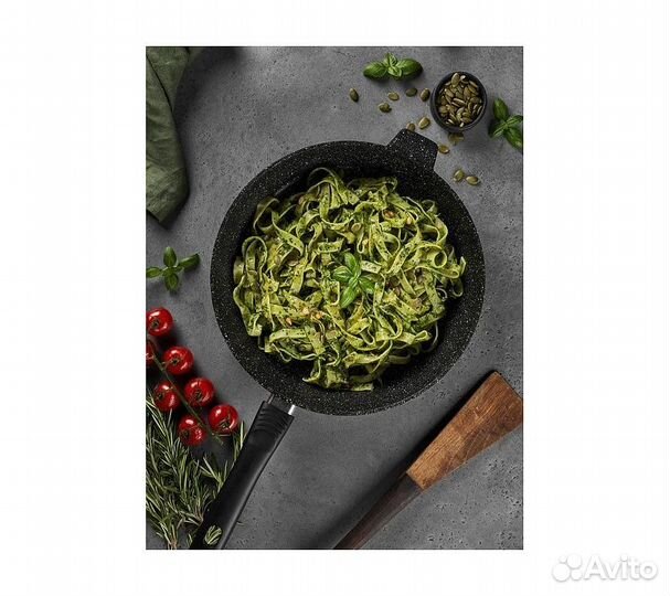 Сковорода Home One с пластиковой ручкой, 240*55 мм