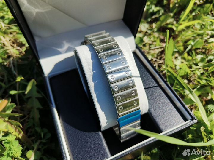 Мужские наручные часы Cartier серебряные