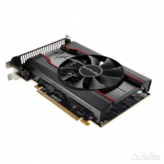 Видеокарта Sapphire PCI-E 11268-01-20G RX 550 4G OC AMD Radeon RX 550 4Gb 128bit gddr5 1206/7000 DVI