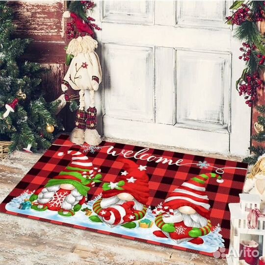 Коврик придверный новогодний 0,4*0,6