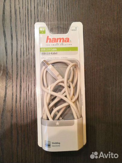 Hama USB 2.0 кабель 1,8 м.Тип USB-USB-B (00045021)