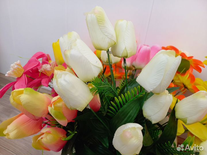 Искусственные цветы, разные, отличное качество