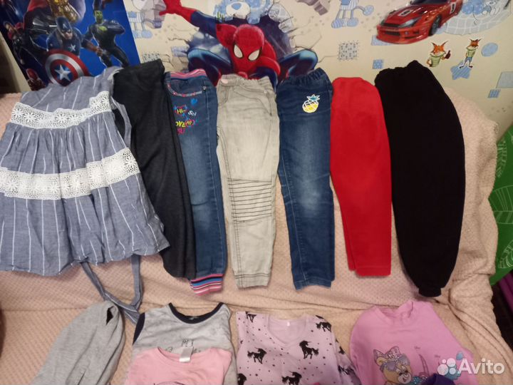 Вещи пакетом на девочку 104 110