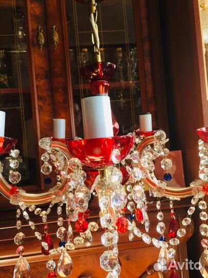 Люстра, бра хрустальные. Чехословакия, Германия