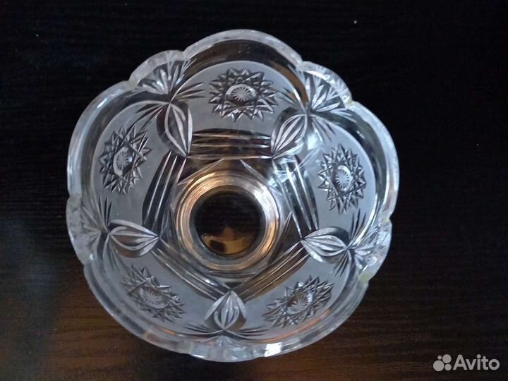 Пара салатников хрустальных