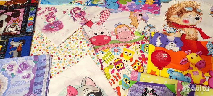 Лоскут детских тканей 100 хлопок