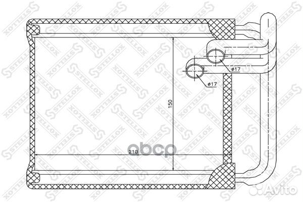 Радиатор печки Kia Ceed, Hyundai i30 10-35147-S