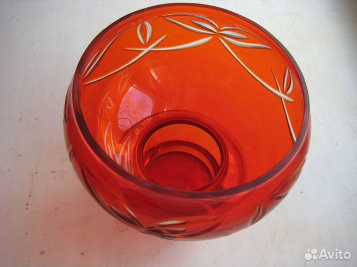 Салатник фруктовница красная 4 шт. СССР