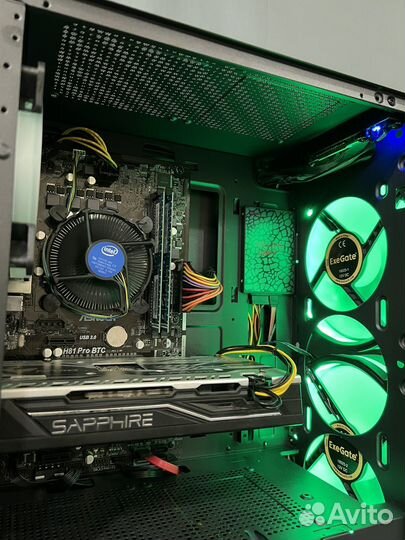 Игровой Компьютер Intel i5-4460/RX580/8Gb/SSD