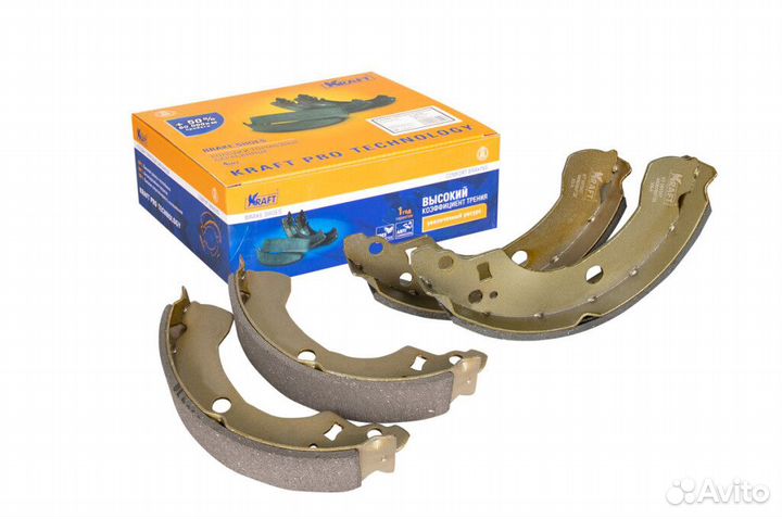 Колодки тормозные барабанные kraft KT 091547