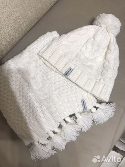 Шапка и шарф вязаные