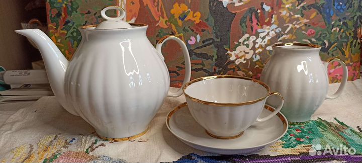 Чайные пары, предметы посуды