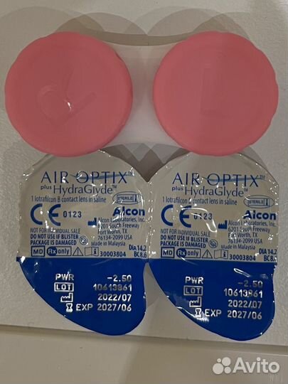 Линзы контактные air optix -2.5