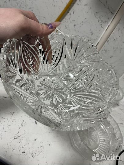 Салатник хрустальный