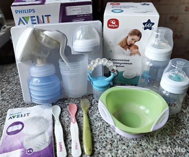 Молокоотсос avent ручной набор