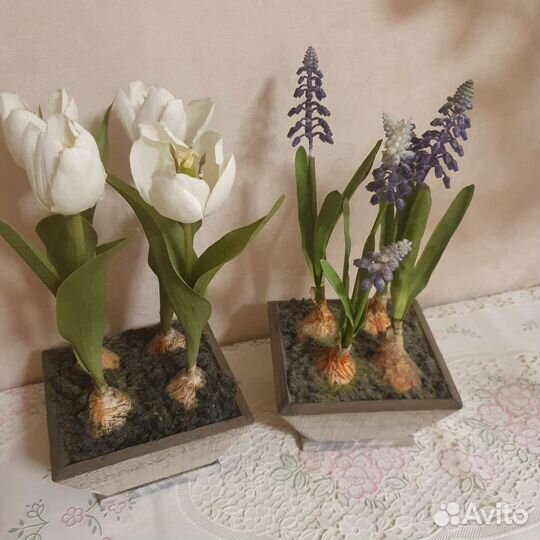 Искуственные цветы в кашпо SIA