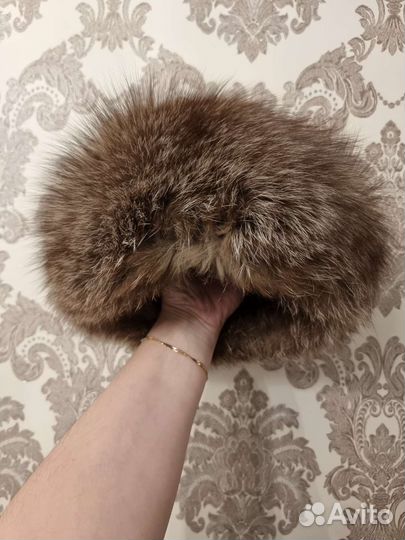 Шапка женская с натуральным мехом