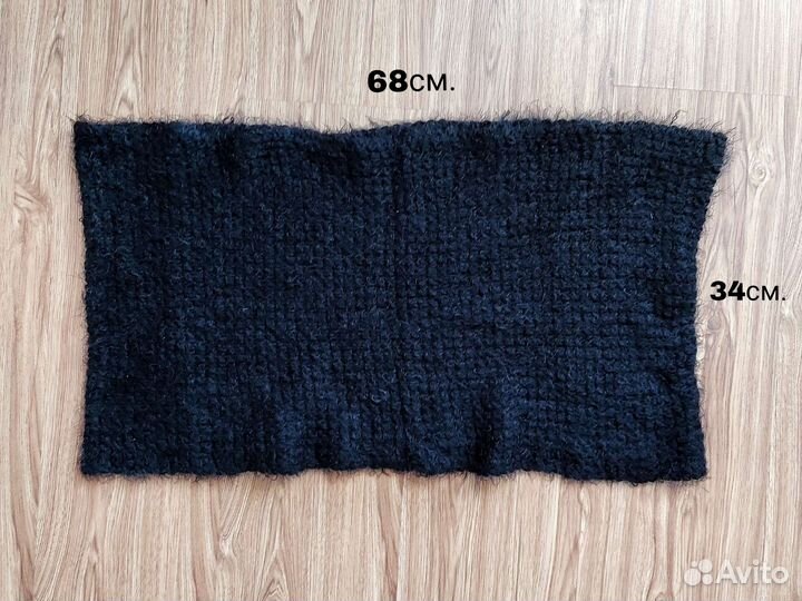 Женский снуд вязаный зимний, шарф вязаный