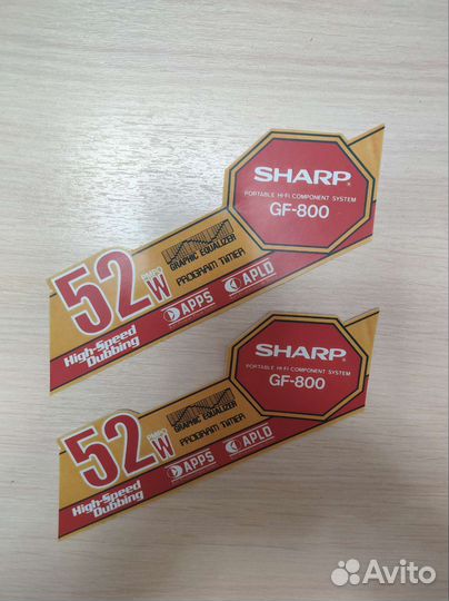 Наклейка для магнитолы Sharp GF-800Z