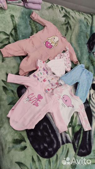 Вещи пакетом на девочку 68-74