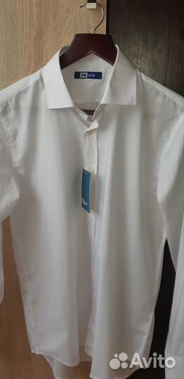 Рубашка белая новая р.164-170
