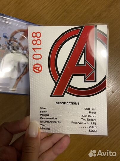 Монета Марвел мстители. Marvel: 2020 1oz Pure Silv