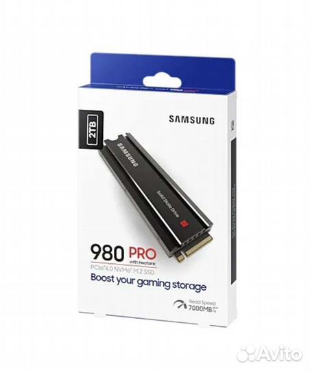 Ssd samsung 980 pro 2tb (2 тб) с радиатором