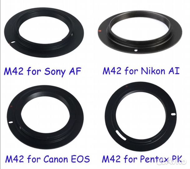 Переходник Canon Nikon 4/3 Sony Lumix Pentax M42