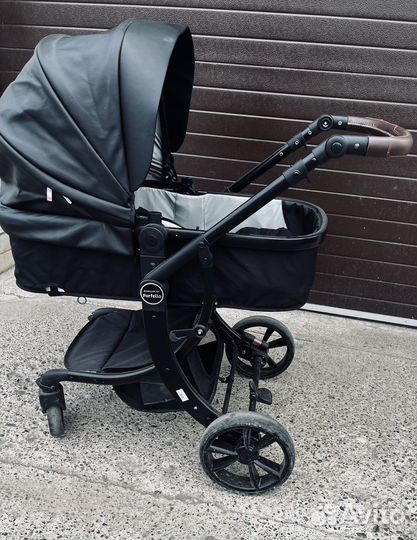 Коляска 2 в 1 экокожа