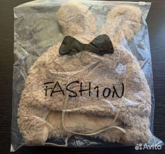 Шапка с ушками зайца