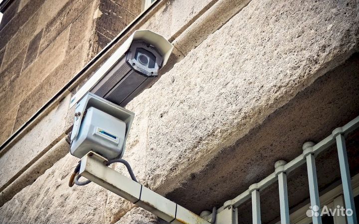 Камера видеонаблюдения уличная / установка