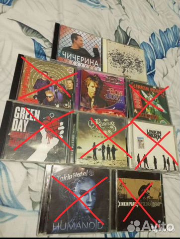 CD audio диски, рок-музыка