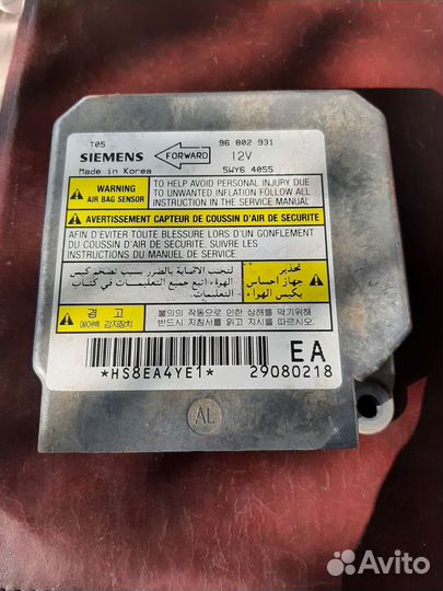 Блок управления SRS Airbag Шевроле Ланос