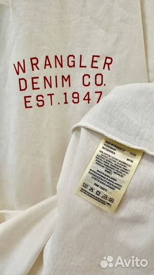 Wrangler.Off White.новая футболка:оверсайзед. 2XL